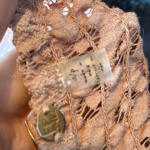 Free people one adella slip dress mini lace strappy back small - Picture 6 of 8